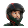 Selvi Motors Helmeted Rider Mascot